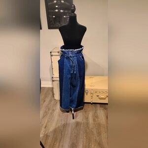 Zara Z1975 Tonal Wide Leg Jeans